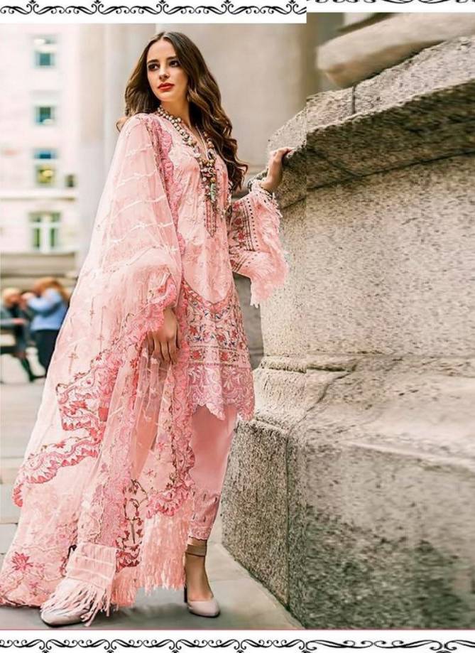 Ramsha Latest Fancy Festive Wear Heavy Butter Fly Net With Heavy Embroidery work Pakistani Salwar Suits Collection